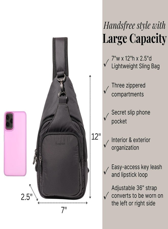 Baggallini Central Park Sling - 12x7 Sling Crossbody Bag with Convertible Adjustable Shoulder Strap - Image 4