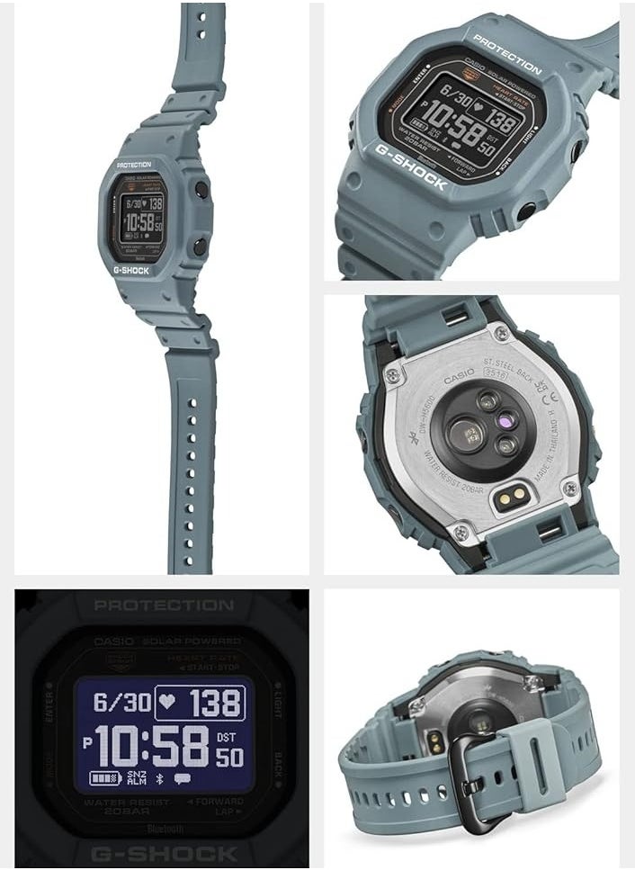 G-SHOCK G-SQUAD Strava compatible Heart rate Dual charge Men's Digital Watch - DW-H5600MB-8A9DR  - Image 3