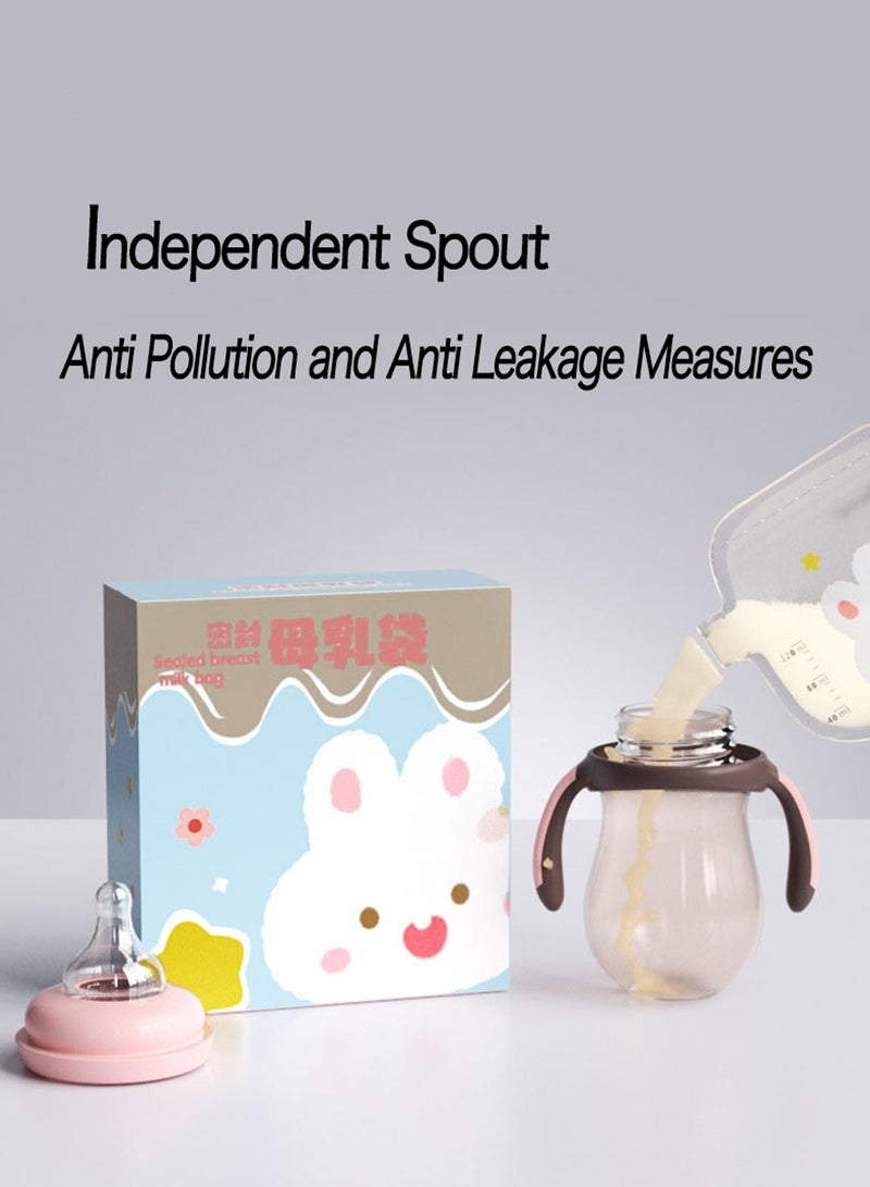 Pack of 30 Baby Breast Milk Bag Double Track Seal Multipurpose 120ML - Image 3
