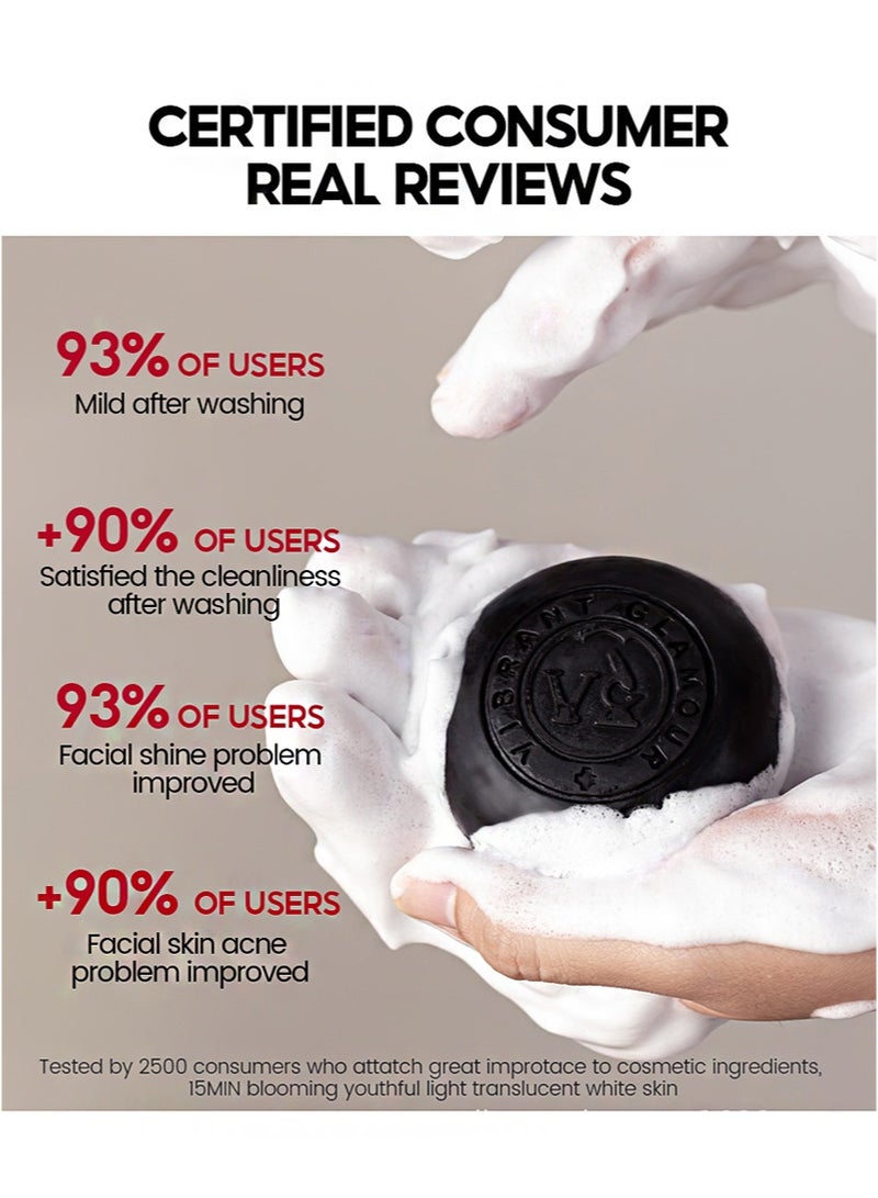 Vibrant Glamour Salicylic Acidacne Soap，Pore Exfoliating Softening Skin Face Deep Cleansing Body Wash Bath Soap Salicylic Acid Acne Treatment Soap - Image 4