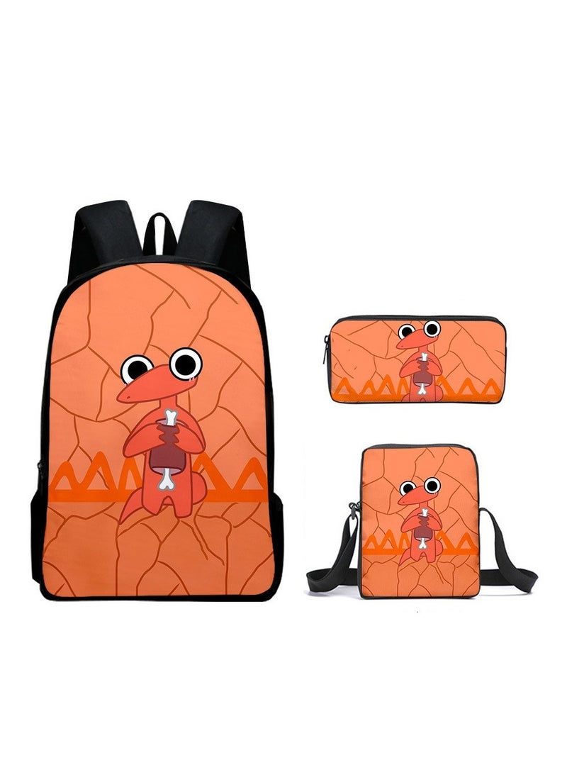 Generic - Cartoon anime backpack for primary and secondary school students, large capacity casual lightweight backpack, cartoon shoulder bag, pencil case, pencil case, and pencil case - Image 1