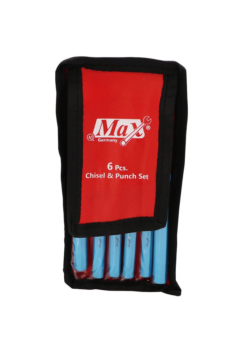 Max Germany - Max Germany 404-K06 Chisel & Punch Set, 6 Pieces - Image 1