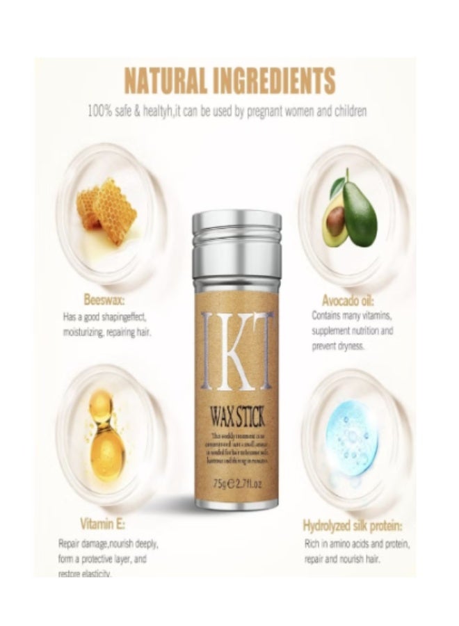 اي كي تي عصا شمع للشعر المستعار الناعم، حل تصفيف غير دهني للشعر المتطاير وحواف الشعر - Image 5