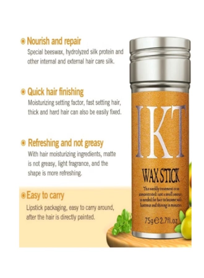 اي كي تي عصا شمع للشعر المستعار الناعم، حل تصفيف غير دهني للشعر المتطاير وحواف الشعر - Image 2