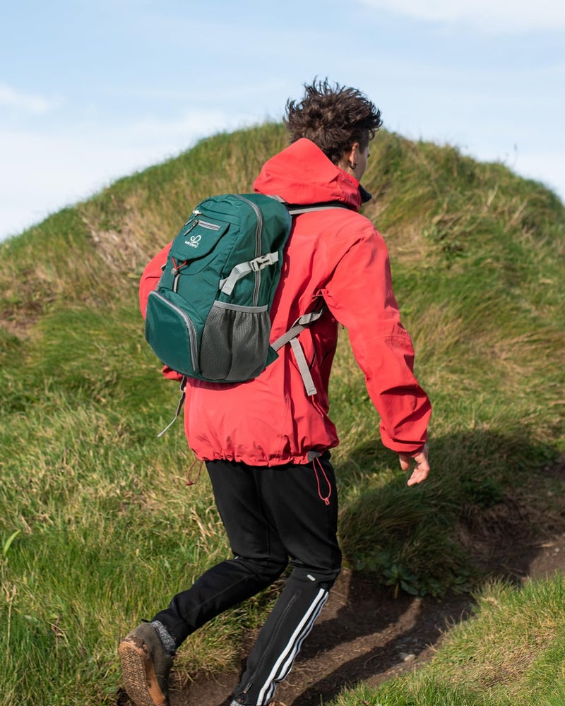 WATERFLY Small Lightweight Packable Backpack: 20l Ultra Light Foldable Travel Hiking Camping Daypack Day Pack for Man Woman - Image 2