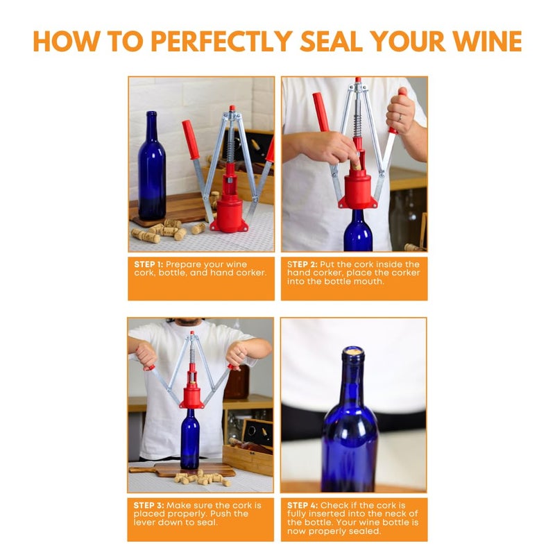 FastRack Bag of 100, #8 Straight Wine Corks for Wine Bottles | 1.73" x 0.87" (44 mm x 22 mm) Beige | Bottle Stoppers | Replacement Corks for Bottles â€“ Reliable Fit and Consistent Seal - Image 2