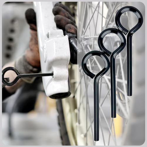 Qoaimu 10 Pack 5/32 inch Standard Hex Dogging Key with Full Loop, Black Hex Dogging Key, Allen Key Sets Wrench Fit on Keychain Push Bar Panic Exit Device Key, Solid Metal - Image 3