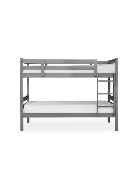 Leo Single - Sized Bunk Bed Dark Grey - 91X190 Cm