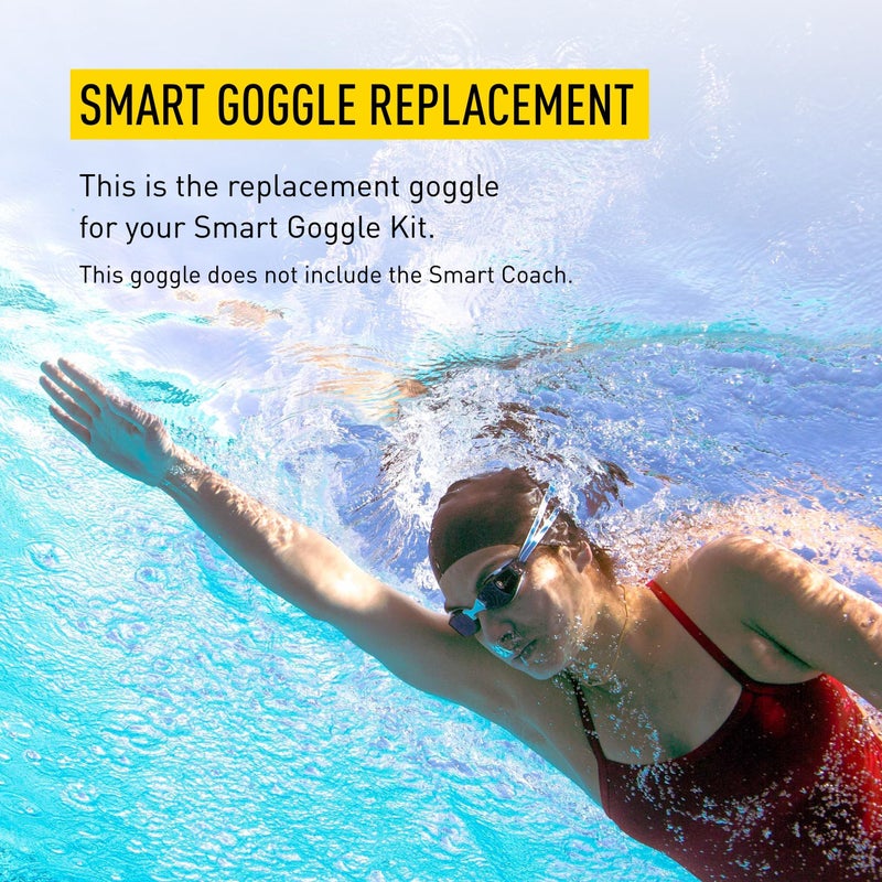 FINIS Smart Replacement Goggles - No Smart Coach Included - Anti-Fog Lenses - UV Protection - Adjustable - Clear - Image 2