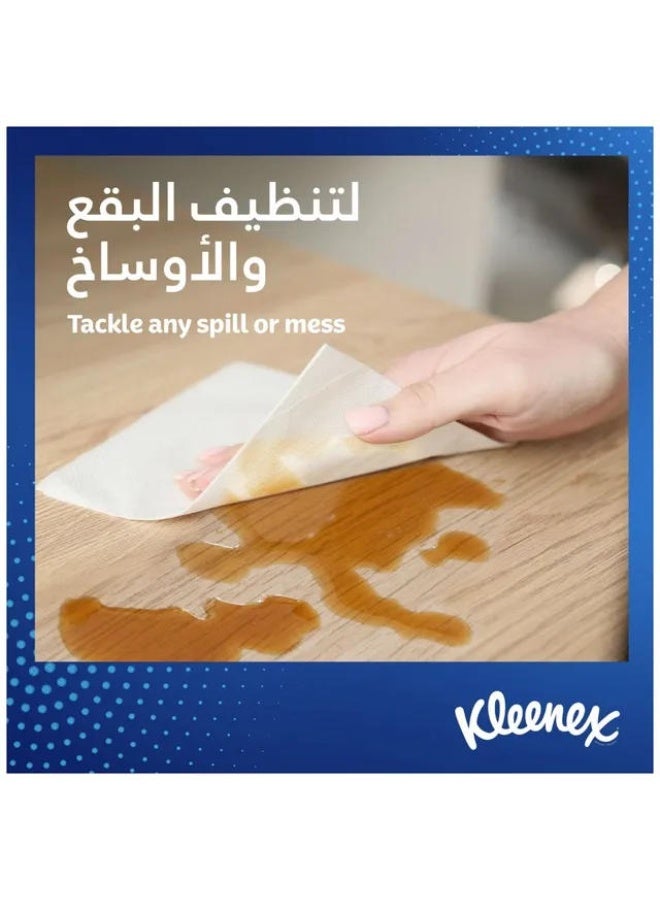 مناديل ورقية متعددة الأغراض للمطبخ، مناشف ماصة لجميع الأسطح، مكونة من طبقتين، 4 لفات × 90 ورقة - Image 5