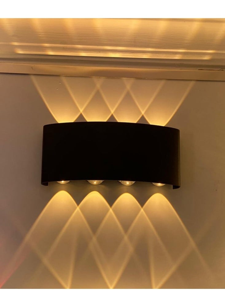 HP Outdoor LED Wall Light – 4-Eye Up/Down Beam Design, Waterproof, 5W – Sleek Black - Image 4