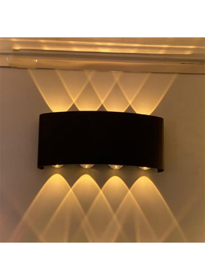 HP Outdoor LED Wall Light – 4-Eye Up/Down Beam Design, Waterproof, 5W – Sleek Black - Image 2