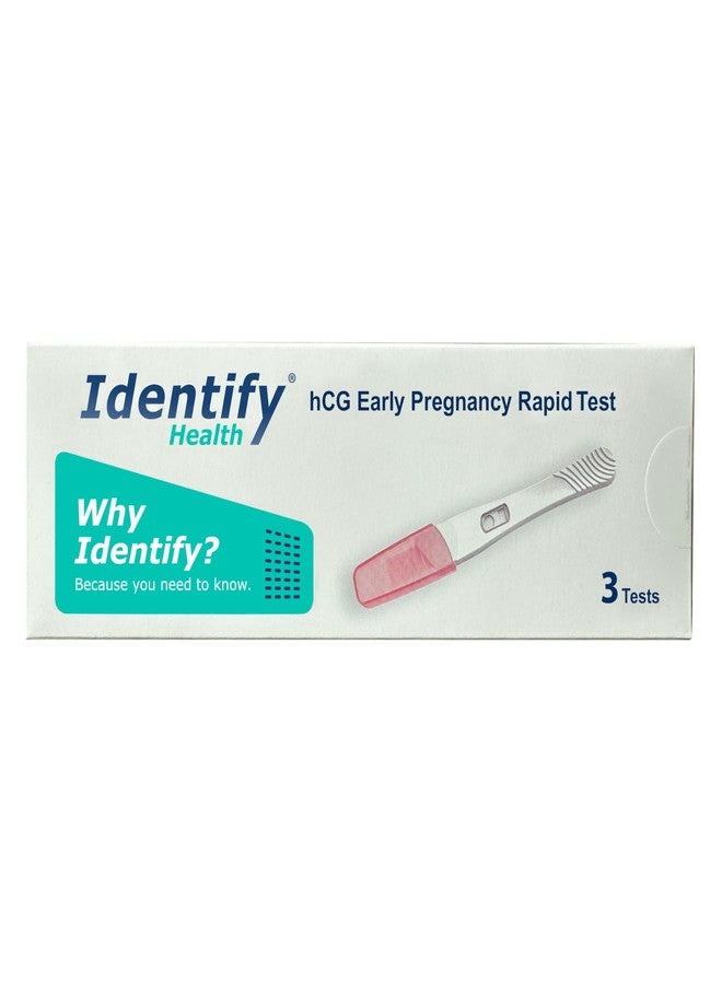 اختبار الحمل المنزلي السريع للكشف عن هرمون الحمل hCG من Identify Health | عبوة من 3 قطع | اختبار سريع للكشف المبكر عن الحمل في المنزل | مستويات حساسة لهرمون الحمل hCG لنتائج دقيقة (3) - Image 3