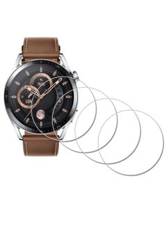 NAFO Screen Protector for HUAWEI Watch GT 3 GT3 46mm smartwatch, Not for Huawei GT 3 pro, [4 Pack] Tempered Glass Anti-Scratch Bubble-Free Easy Installation  - Image 1