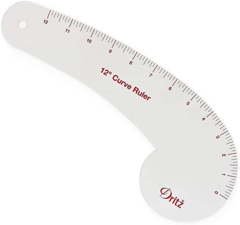 Dritz 12 Pattern Drafting Clear Curved Ruler - Image 2