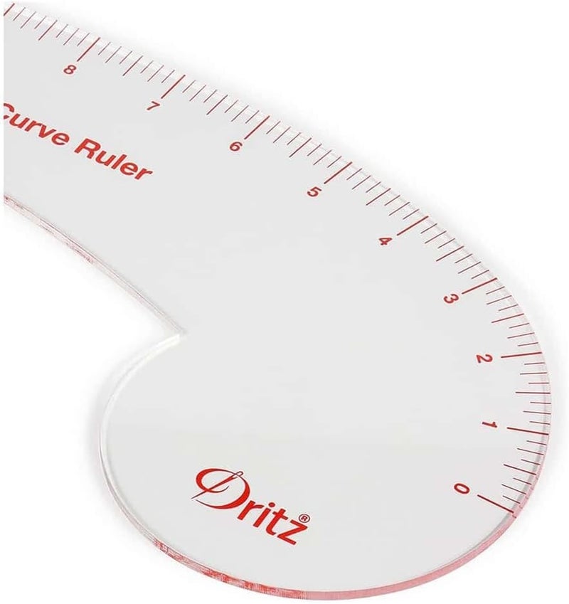Dritz 12 Pattern Drafting Clear Curved Ruler - Image 3