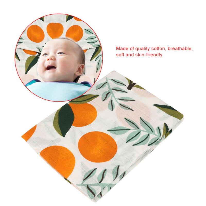 Breathable Newborn Swaddle 100% Premium Cotton Muslin Baby Blanket - Skin-Friendly Soft Cotton Baby Towel for Infant Sleep Bath Travel Nursing - Image 5