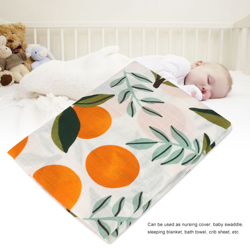 Breathable Newborn Swaddle 100% Premium Cotton Muslin Baby Blanket - Skin-Friendly Soft Cotton Baby Towel for Infant Sleep Bath Travel Nursing - Image 2