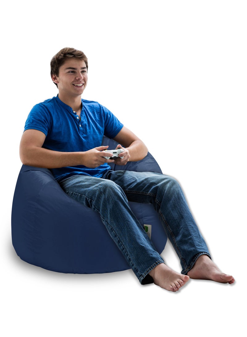 Anderson Medium Waterproof Comfortable Bean Bag Relaxing Chair Dark Blue Colour - Image 2