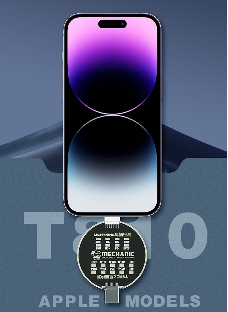 Mechanic T810 Non-Remove Phone Tail Plug Charging Fault Test Board for iPhone/Android - Image 5