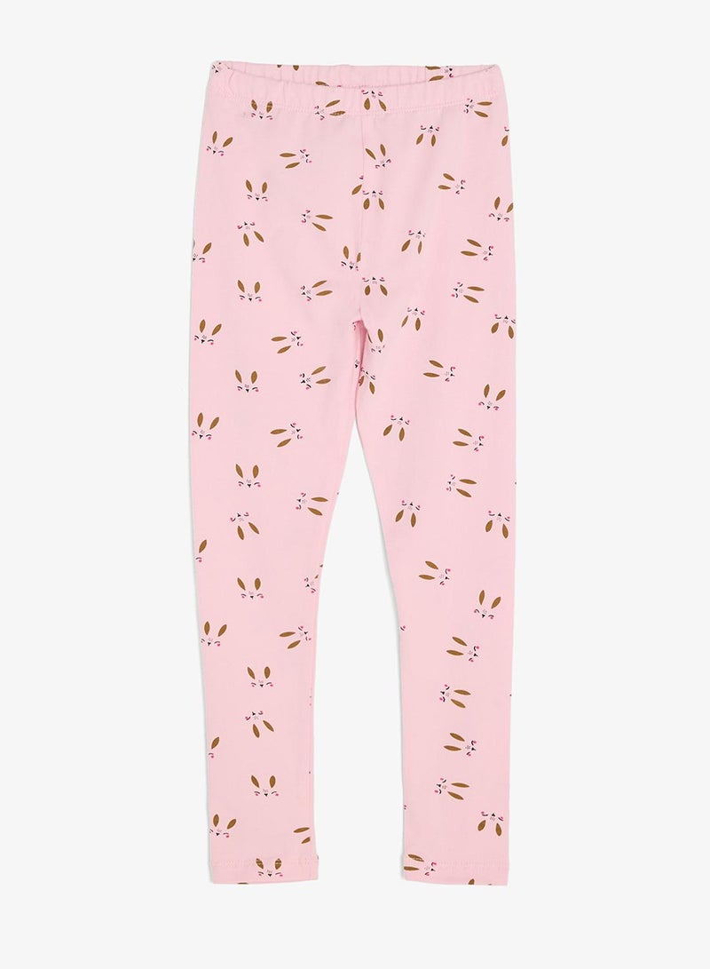 Pinata Cute Bunny Print Cotton Top and Leggings Set - Image 5