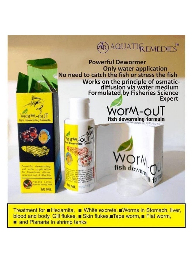 VAYINATO Aquatic Remedies Worm-Out Fish Deworming Formula, 60ML for Flower Horn, Discus, Arowana and All Other Fish - Image 2