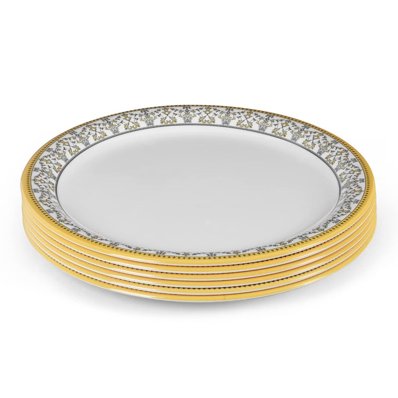 Superware Pure Melamine Dinner Plate Set ForgetMeNot 11 6 nos Stain Free Glazed Finish - Image 2