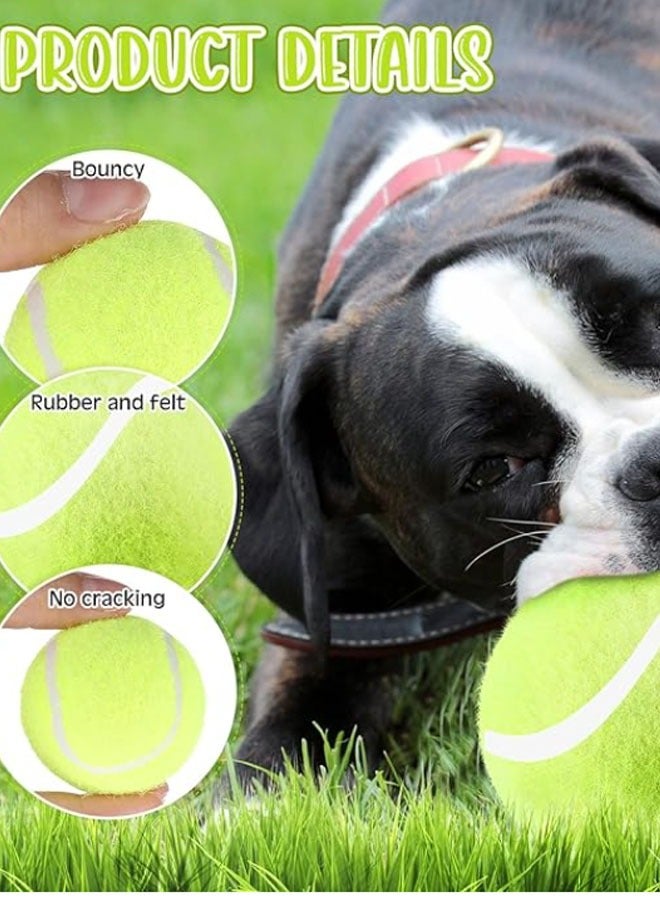 Generic Dog Tennis Balls 6cm Tennis Balls for Small Dog Pet Tennis Balls Fetching Toy Rubber Felt Training Balls for Puppy Dogs Playing Exercise and Practice(color random)  - Image 3