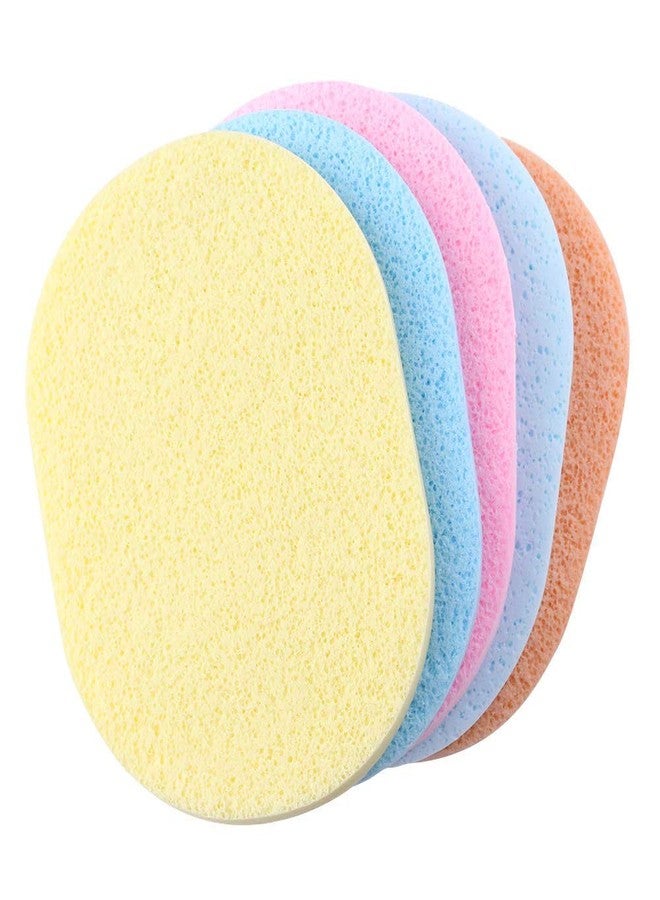 Boulevar Makeup Wash Pad Cleansing & Exfoliating Facial Sponge Brush Reusable Makeup Tools Accessories(Color_Multi) (5 PCS Sponge Brush) - Image 3
