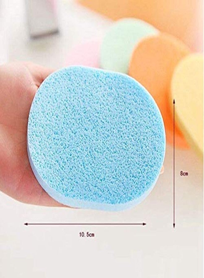Boulevar Makeup Wash Pad Cleansing & Exfoliating Facial Sponge Brush Reusable Makeup Tools Accessories(Color_Multi) (5 PCS Sponge Brush) - Image 5