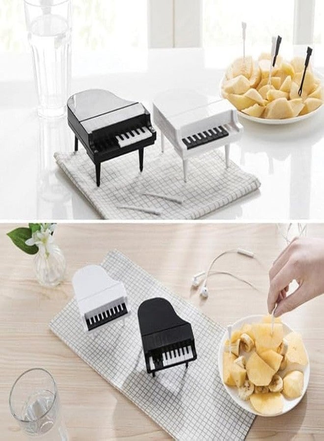 VENJA (LABEL) Venja Piano Shape Food Grade Fruit Fork for Salad Vegetables Fruits Gift for Music Lovers Home Decor [ 1Pcs ] - Image 2