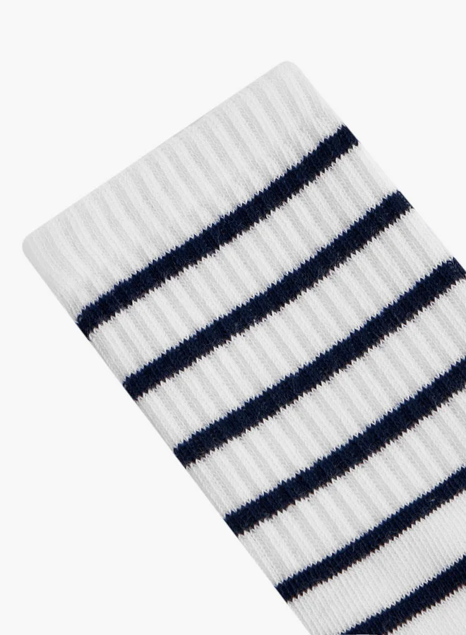 Lee Cooper Textured Crew Length Socks - Set of 5