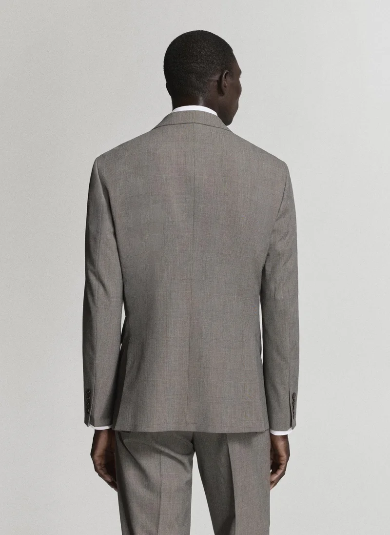 Mango Man 30-MARRON Milan Slim-Fit Suit Jacket for Men | Best Price UAE