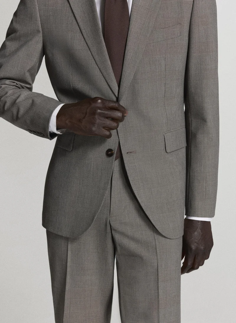 Mango Man 30-MARRON Milan Slim-Fit Suit Jacket for Men | Best Price UAE