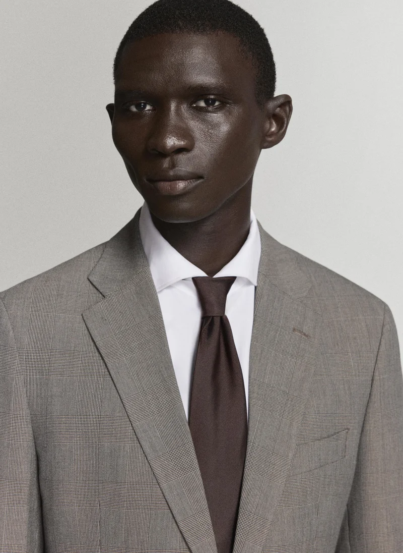 Mango Man 30-MARRON Milan Slim-Fit Suit Jacket for Men | Best Price UAE