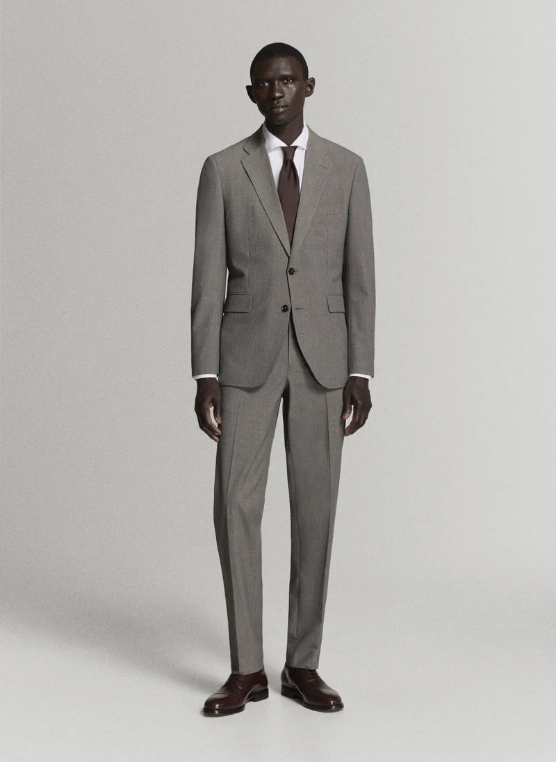 Mango Man 30-MARRON Milan Slim-Fit Suit Jacket for Men | Best Price UAE