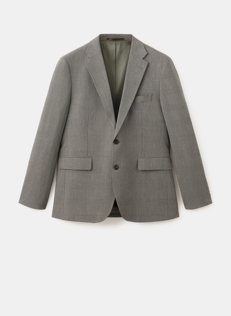 Mango Man 30-MARRON Milan Slim-Fit Suit Jacket for Men | Best Price UAE