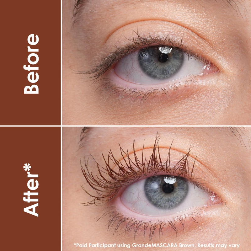 Grande Cosmetics GrandeMASCARA Conditioning Peptide Mascara - Buildable Volume & Length, Water-Resistant & Clump-Free, Lash & Extension Friendly, Brown (0.20 oz) - Image 2