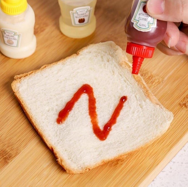 Generic Mini Glass Ketchup Set with Airtight Lid for Kids - Perfect for Schools and Picnics Generic - Image 3