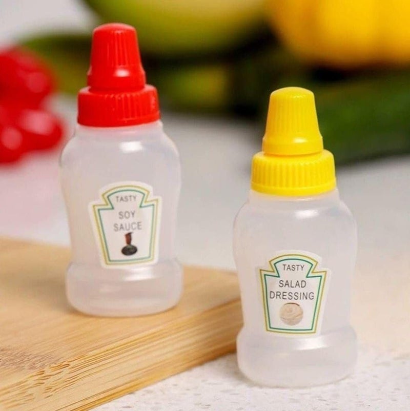 Generic Mini Glass Ketchup Set with Airtight Lid for Kids - Perfect for Schools and Picnics Generic - Image 2