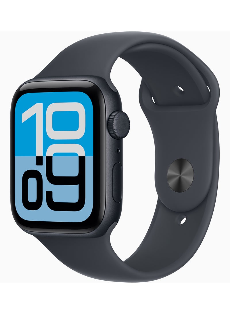 Apple Watch SE 3 GPS + Cellular 44mm (Middle East Version) Midnight Aluminium Case With Midnight Sport Band - M/L - Image 1