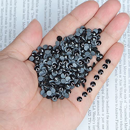 LPBeads 2000 Pieces SS20 Black Hotfix Rhinestones Flatback Round Crystal Glass Rhinestones Gems for Crafts Nail Face Art Clothes Shoes Bags DIY - Image 2