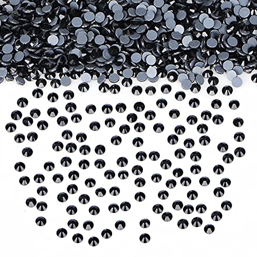 LPBeads 2000 Pieces SS20 Black Hotfix Rhinestones Flatback Round Crystal Glass Rhinestones Gems for Crafts Nail Face Art Clothes Shoes Bags DIY - Image 4