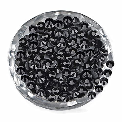 LPBeads 2000 Pieces SS20 Black Hotfix Rhinestones Flatback Round Crystal Glass Rhinestones Gems for Crafts Nail Face Art Clothes Shoes Bags DIY - Image 1
