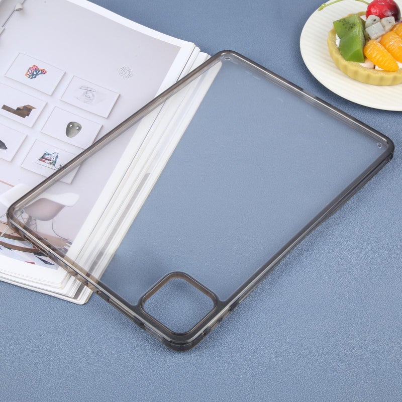 HuHa Case Cover For Xiaomi Pad 7 / 7 Pro Color TPU Hybrid Clear Acrylic Tablet Case(Black) - Image 3