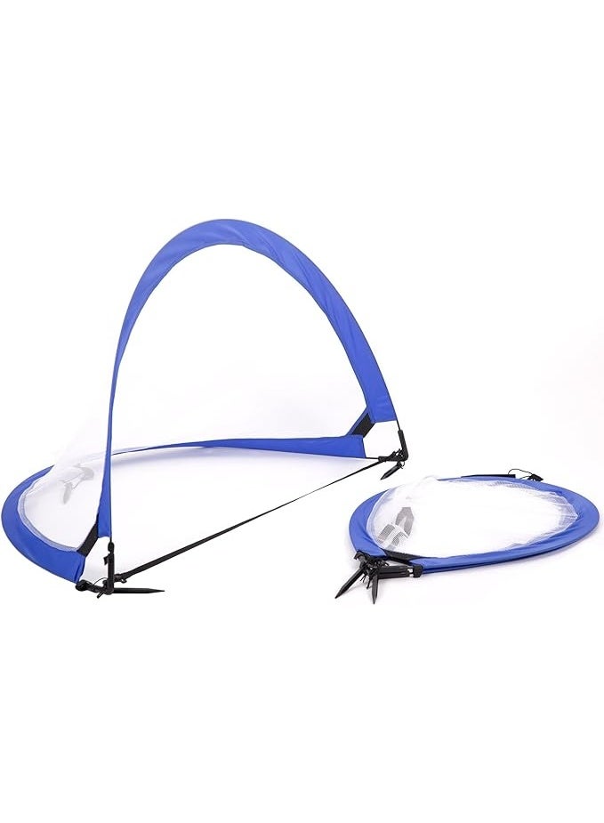 مرمى كرة قدم قابل للطي، 4 أقدام، شبكتان لكرة القدم مع حقيبة حمل - Image 2