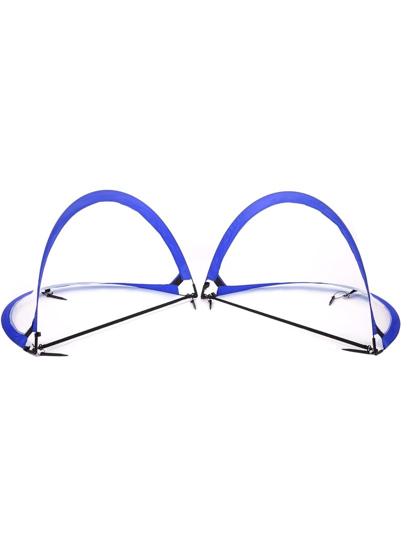 مرمى كرة قدم قابل للطي، 4 أقدام، شبكتان لكرة القدم مع حقيبة حمل - Image 1