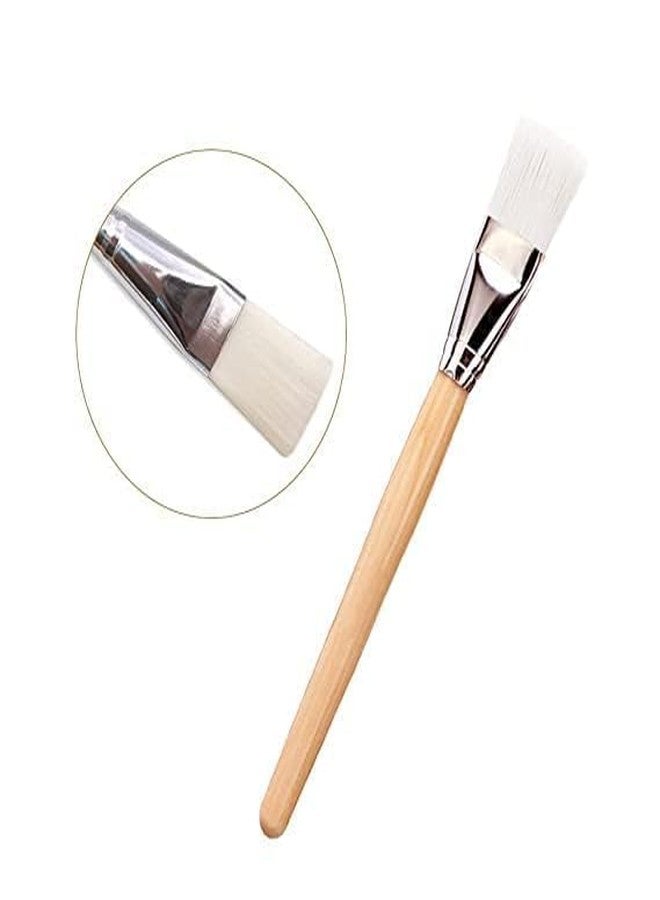 Onward Professional Face Pack Wooden Brush with Headband and Facial Cleansing Sponge Combo Facial Mask Applicator Brush Cosmetic Foundation Puff Face Cleaning Makeup Remover Tools - Image 3