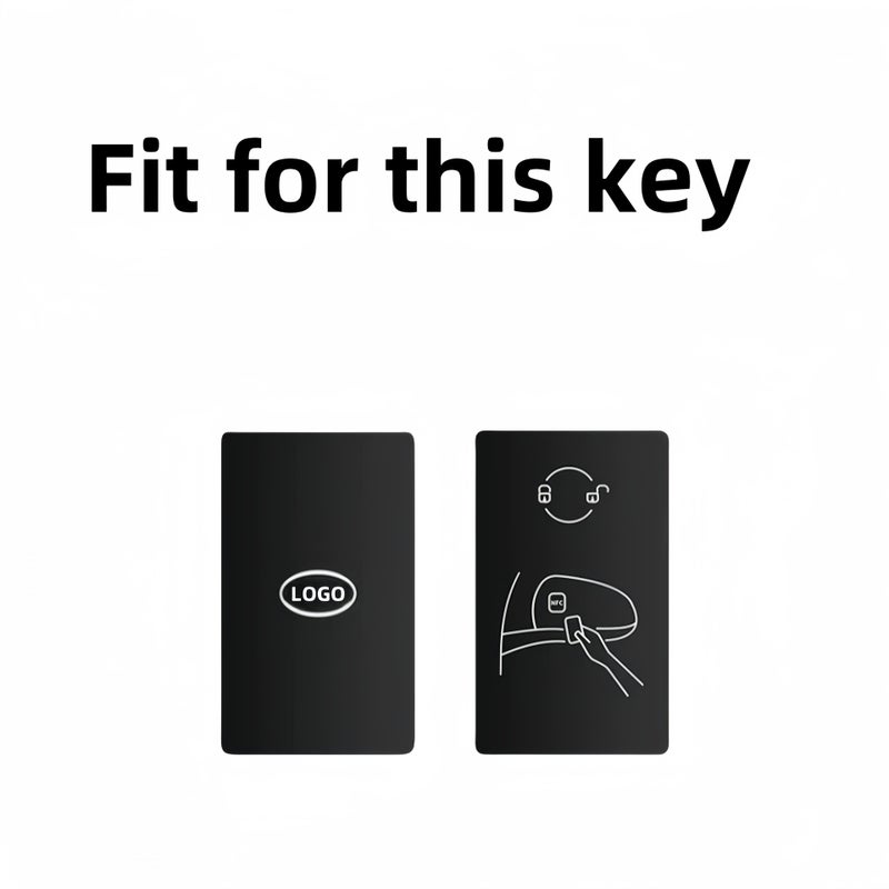 Brown Card Case For Tesla Model 3 Model Y Zinc Alloy Key Cover With Sports Car Buckle - Image 3