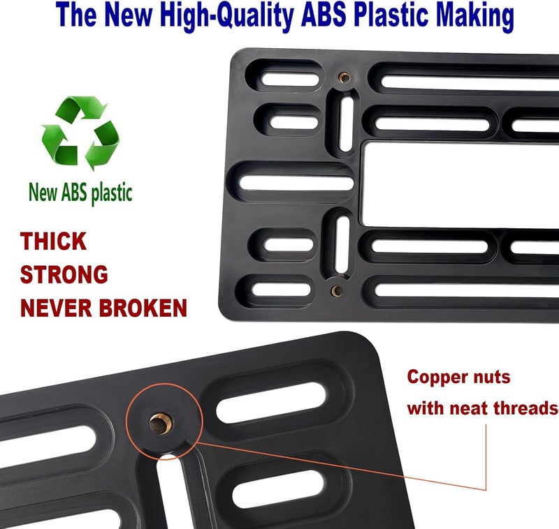 Aootf Front License Plate Bracket- Universal Front Bumper License Plate Mounting Kit - Image 3